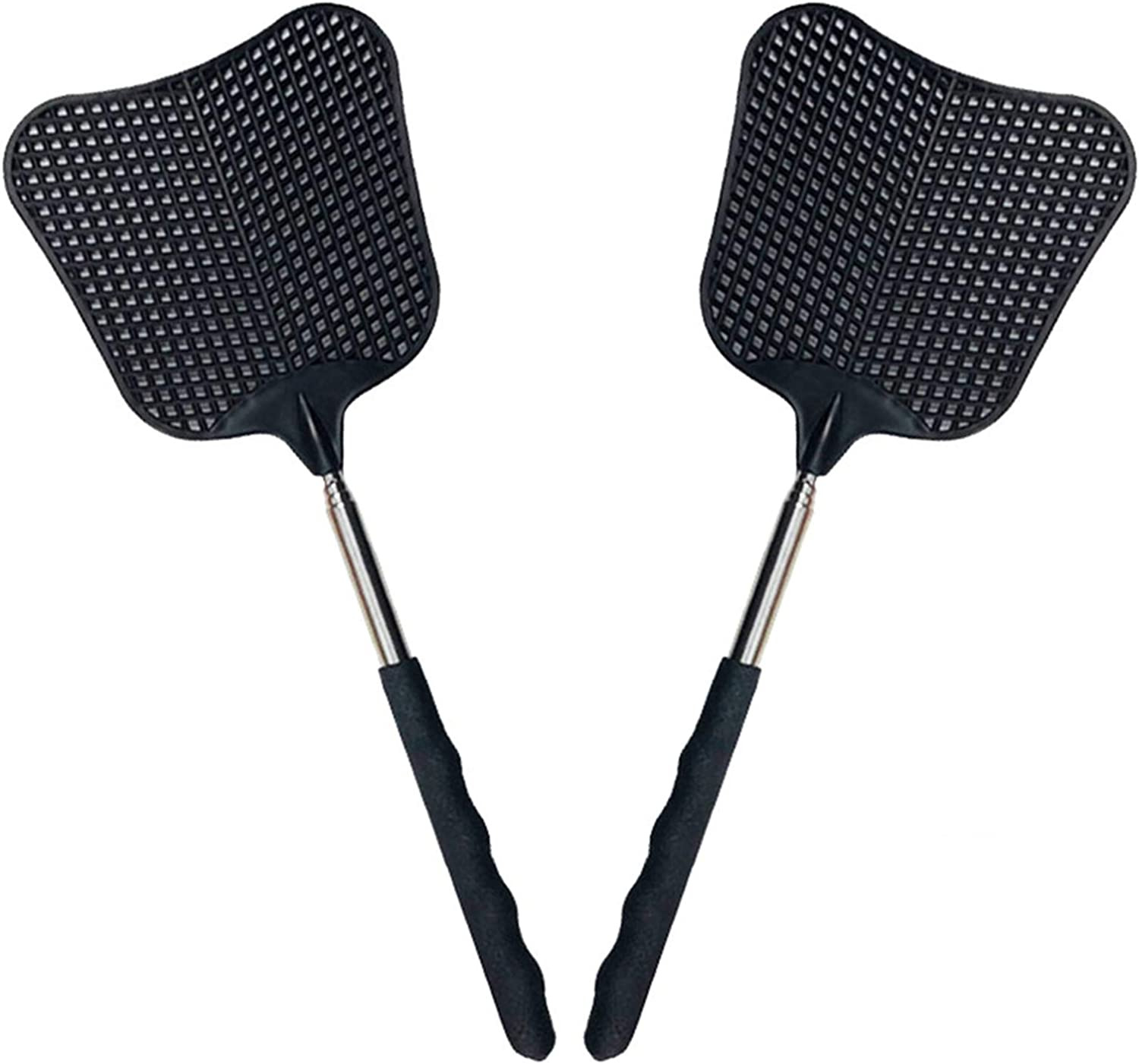 Telescopic Fly Swatters, Durable Plastic Fly Swatter Heavy Duty Set, Telescopic