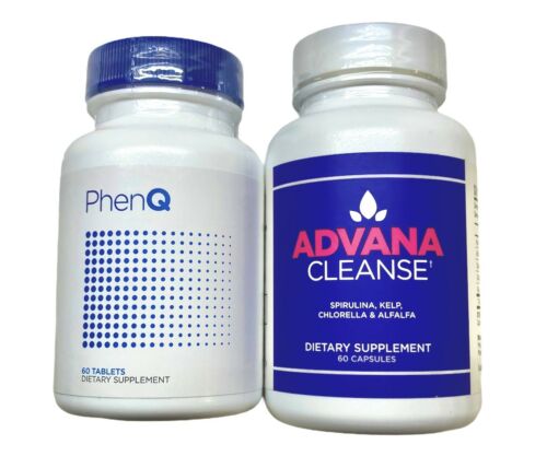 Phenq & Advana Cleanse Diet Pills Lose Weight Loss Fat Burner Energy Phen Q Kit