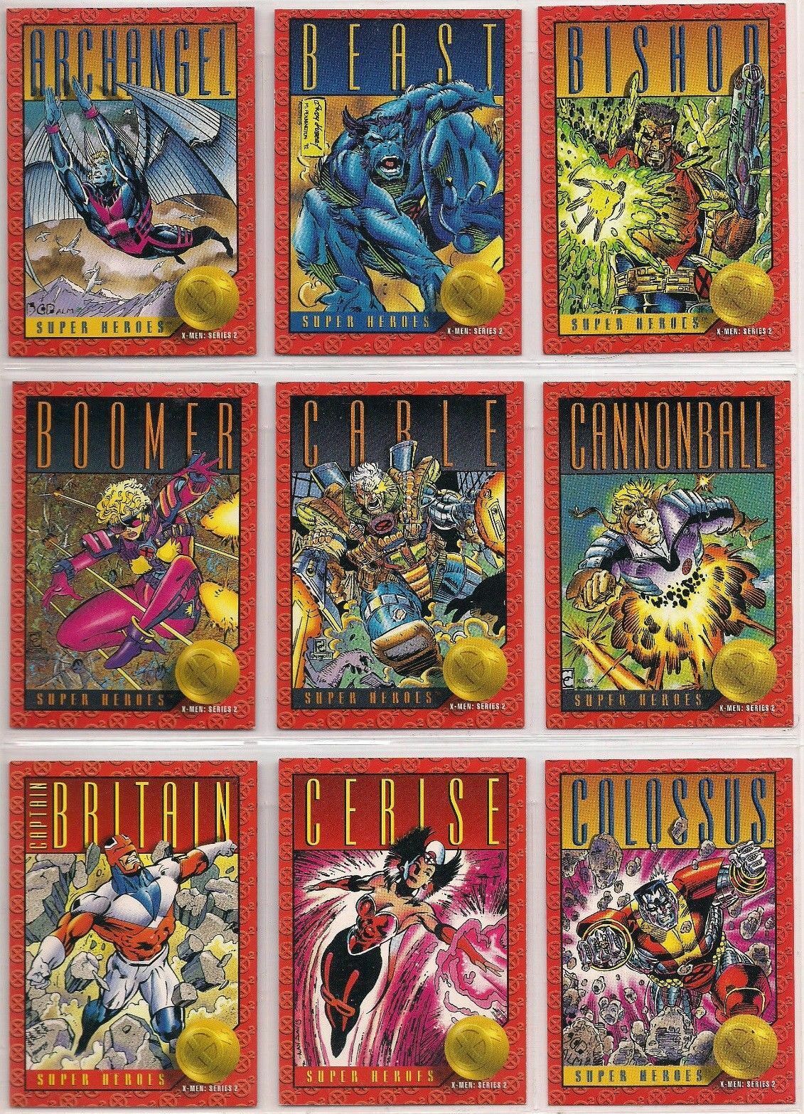 1993 Skybox X-men Series Ii Marvel 2 Base Card You Pick, Finish Your Set