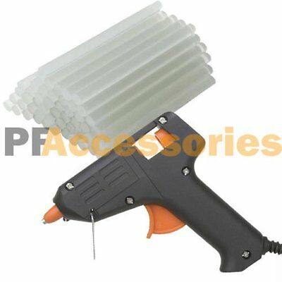 Hot Melt Glue Gun With 60 Mini Clear Glue Sticks For Arts Craft Ul Listed Black