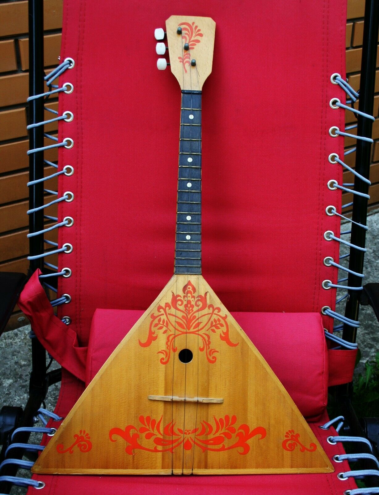 Vintage Russian Musical Instrument Balalaika, 3 Strings, Ussr (russia, Soviet)