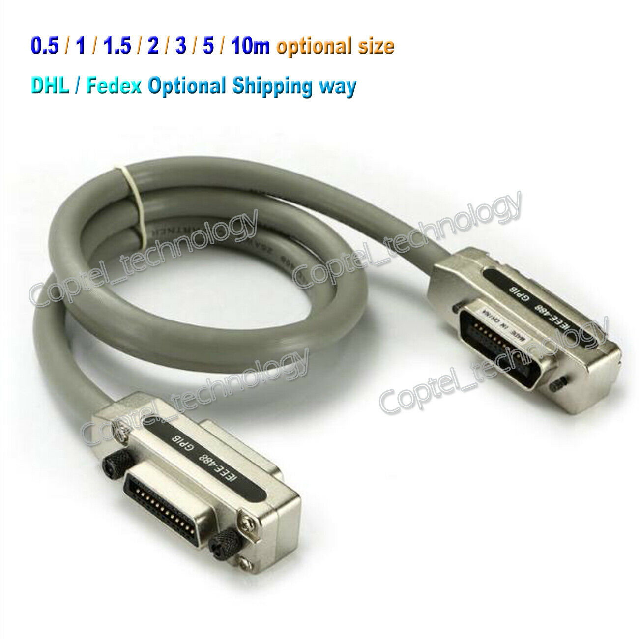 Ieee-488 Cable Gpib Cable Metal Connector Adapter Plug And Play 1-year Warranty