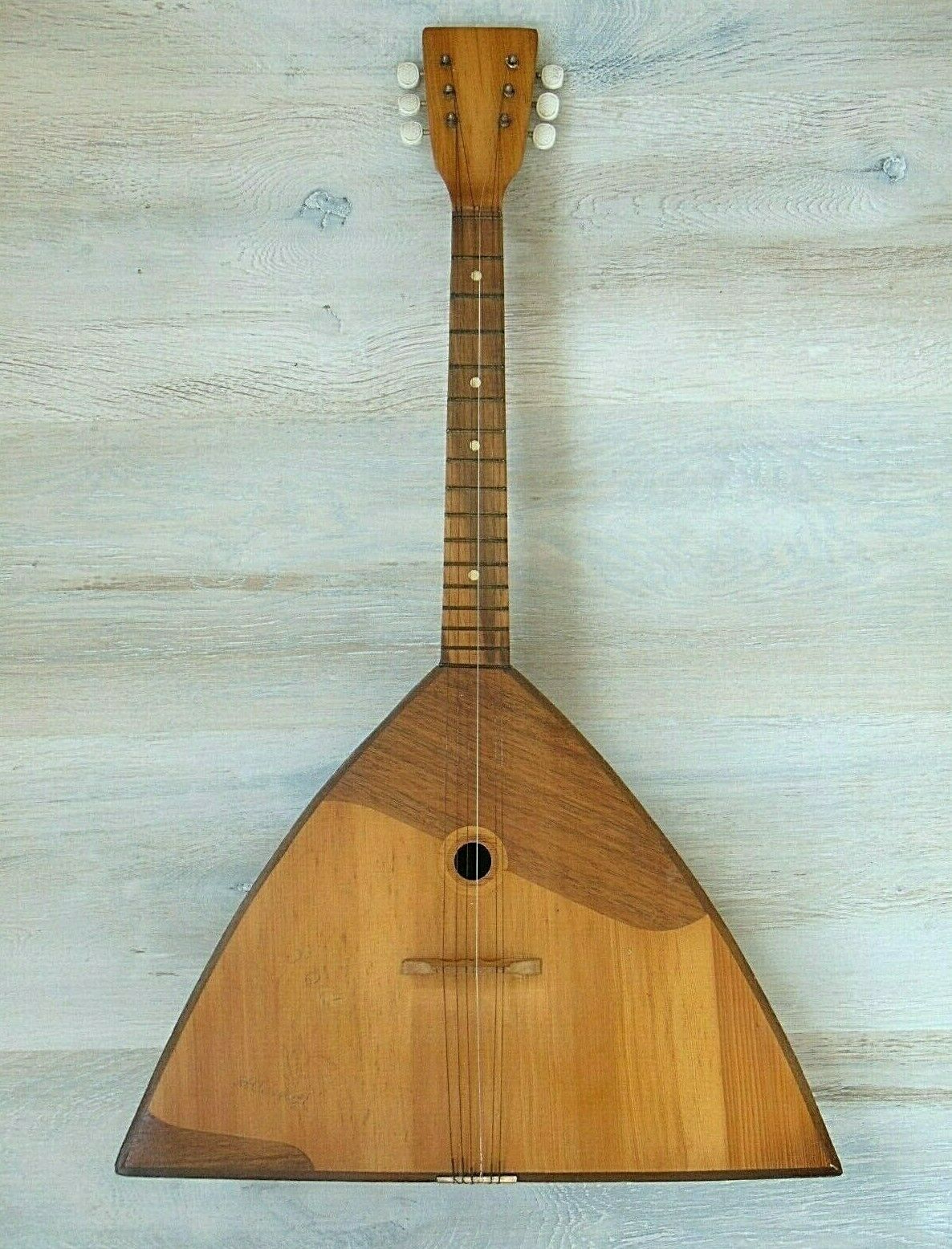 Balalaika Prima 6 String Original Vintage Soviet Russian Folk Instrument