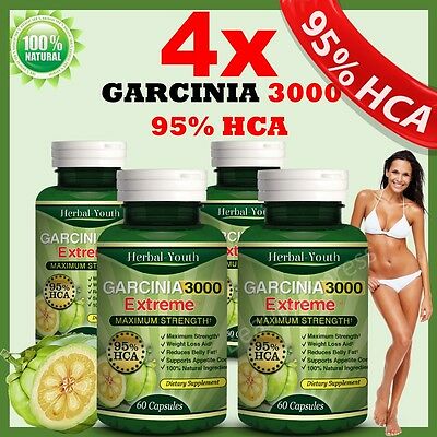 240 Garcinia Cambogia Extract Capsules 3000mg Daily Best Weight Loss Diet Pills