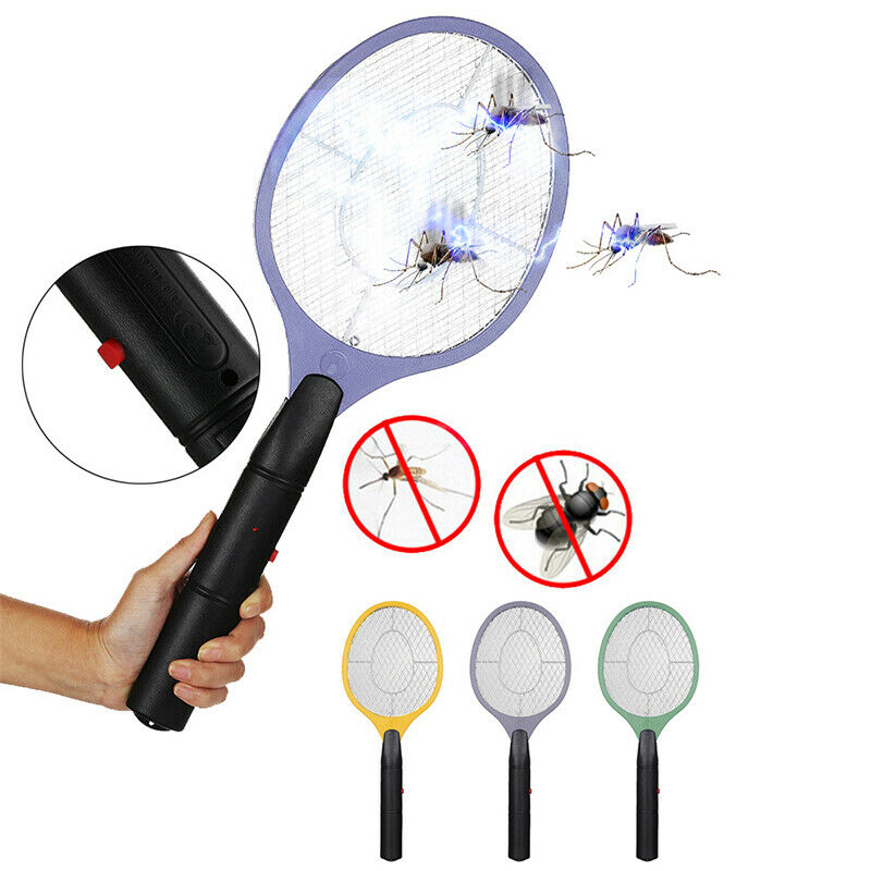 Handheld Racket Bug Zapper Mosquito Killer Electric Fly Swatter For Home