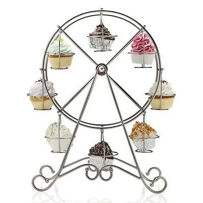 Ferris Wheel Cupcake Holder Holds 8 Cupcakes; Mini Cupcake Holder