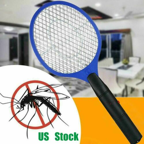 Electric High-voltage Electric Fly Swatter Mosquito Racket Bug Zapper Killer Usa