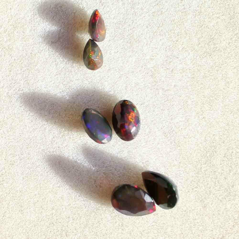 Ethiopian Welo Natural Black Opal Oval Cut Gemstone 2.20 Carat