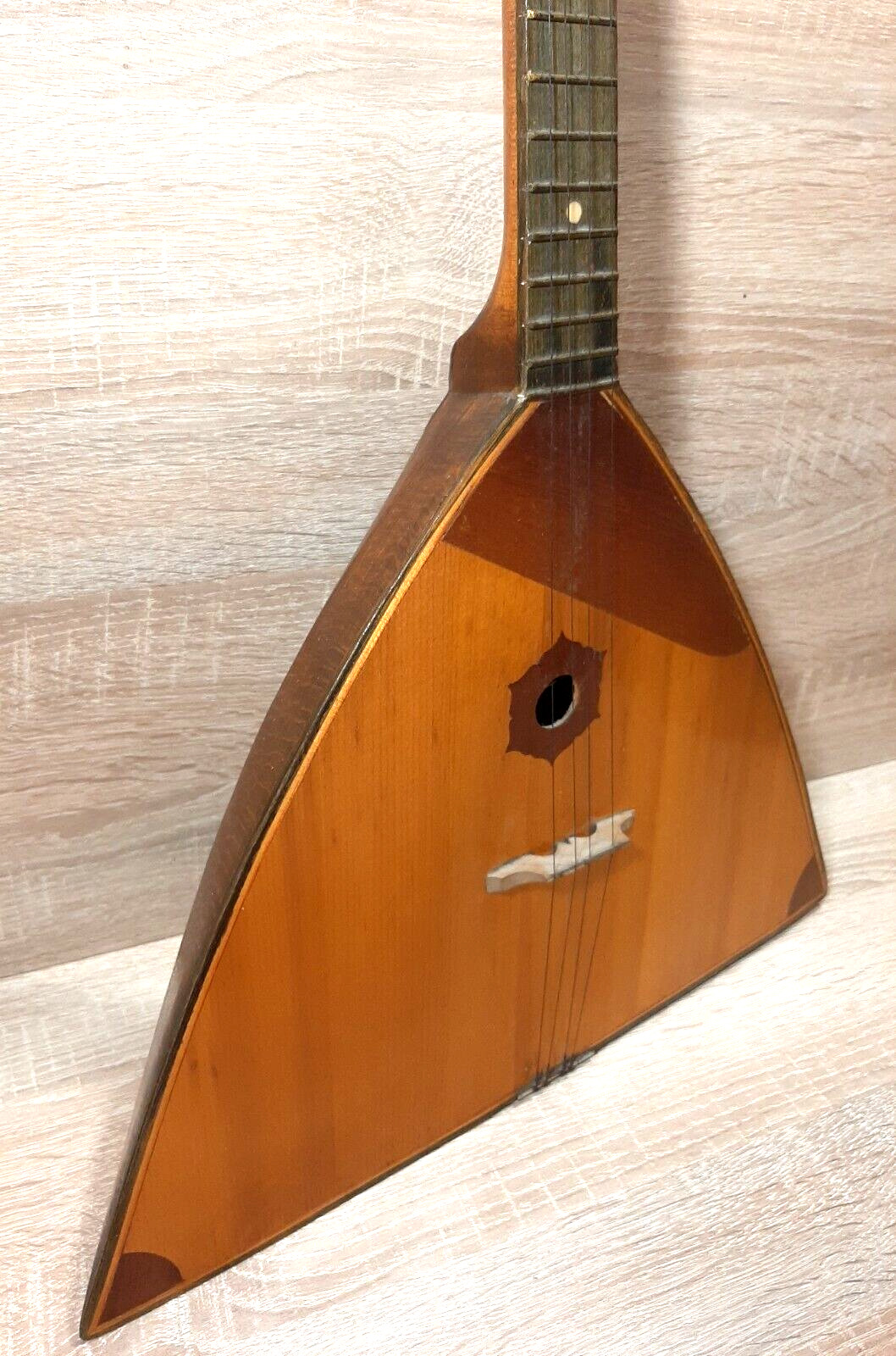 Antique 6-string Balalaika Priima Folk Instrument Made In Ukraine 60-70 Years