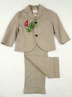 Vintage 1950s 60s Little Boys 2 Pc Suit Size 3t  Nice For Playpal Dolls