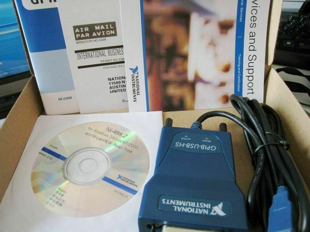 National Instrumens Ni Gpib-usb-hs Interface Adapter Ieee 488 New In Box