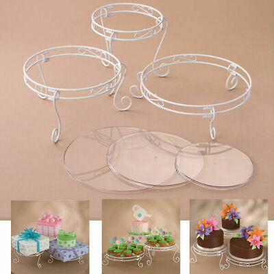 Wilton 15 Pc White Cake Cup Cakes Party Food Treats Display Tray Set Table Ware