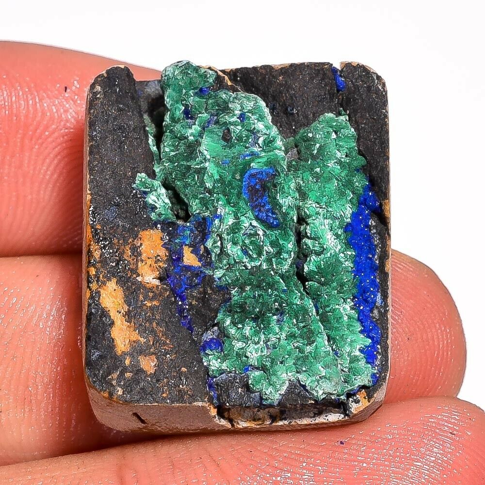 32 Ct. 100% Natural Lapis Azurite Druzy Rough Loose Gemstone Gr-6074